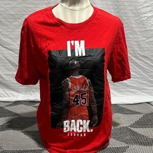 Jordan Red 'I'm Back' Graphic Tee